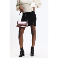 Mirror Metallic Dual strap Shoulder/Crossbody Bag