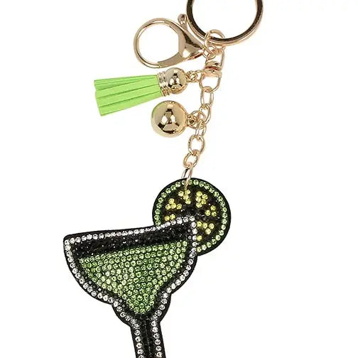 Rhinestone Cocktail Keychains
