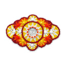 Large Beaded Mandala Seed Bead Barrette Hair Clip