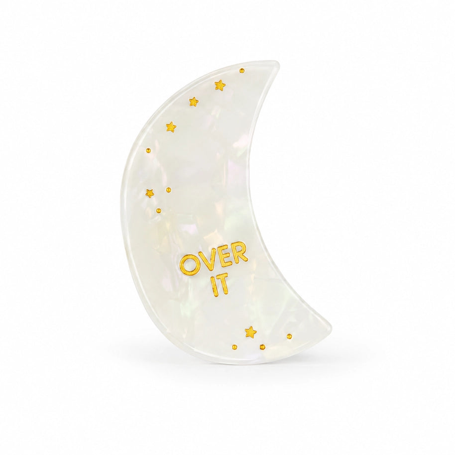 Over It - Crescent Moon Acetate Hair Claw Clip