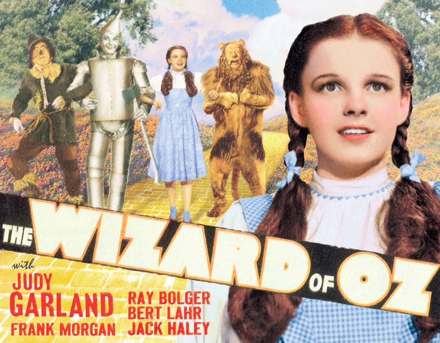 Wizard of OZ  Yellow Brick Rd. Tin Sign