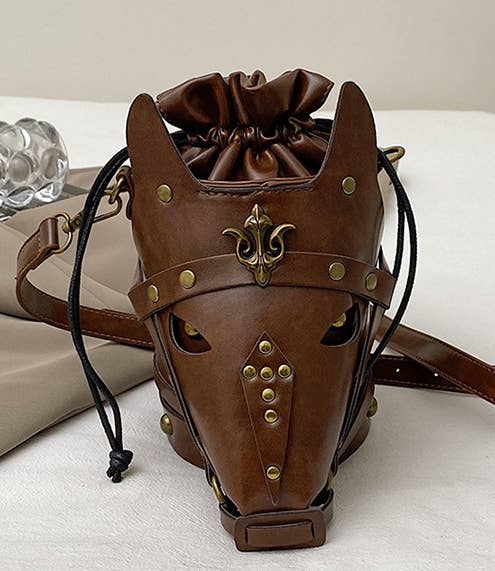 Horse Bucket Bag Punk Animals Crossbody Bag