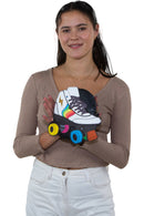 Roller Skate Cross Body Bag in Vinyl Material