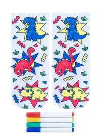 Coloring Socks  - Dino Daze
