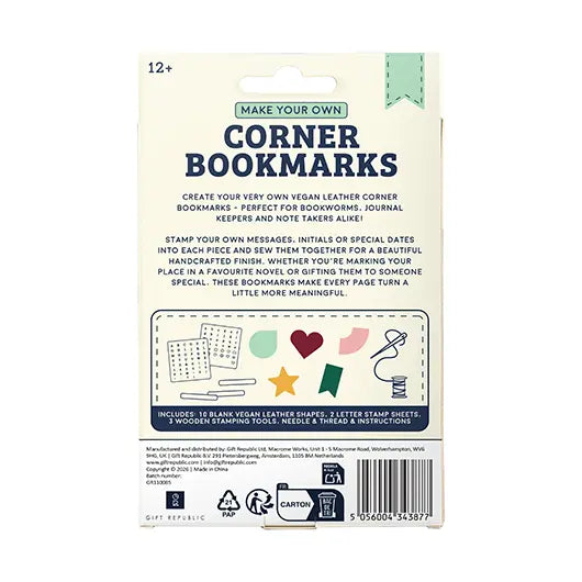 Corner Bookmarks Personalization Kit