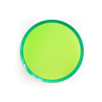 Green Colorblock Paper Plate Set