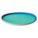 Blue Colorblock Paper Plate Set