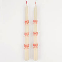 Bow Tapered Candles
