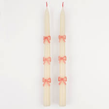 Bow Tapered Candles
