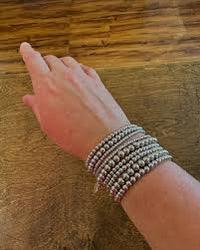 Alex Carol Silver Ball Bracelet-3mm
