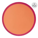 Pink Colorblock Paper Plate Set