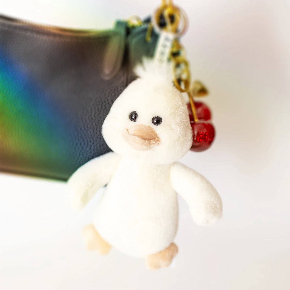 Dots Duckie Plushie Keychain