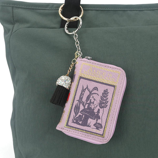 Alice in Wonderland Book Bag Charm Coin Purse in Vinyl