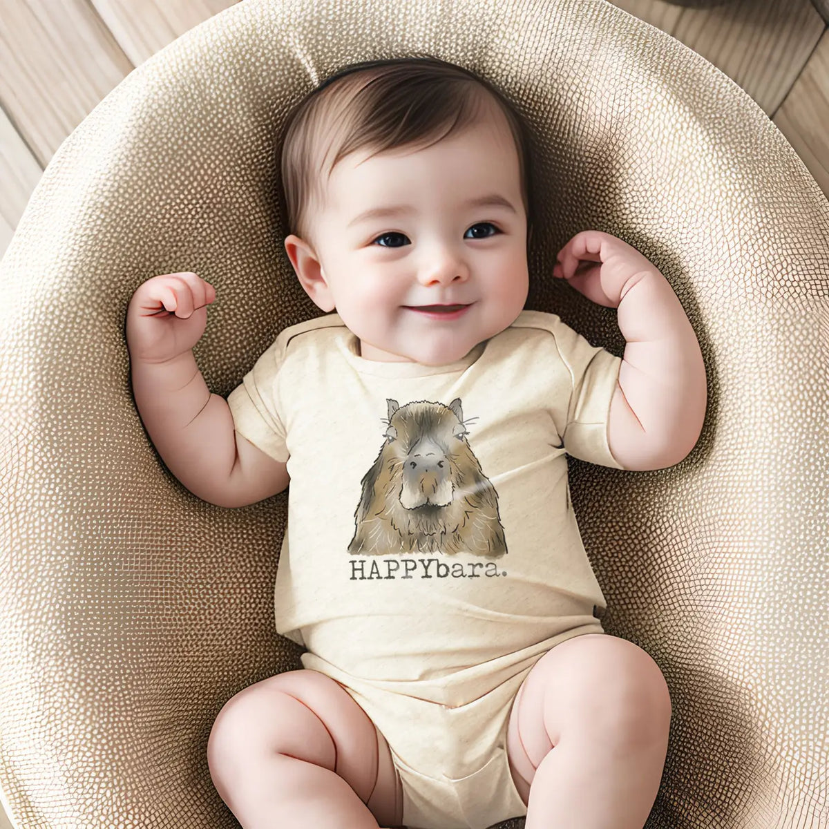"Happybara" Onesie