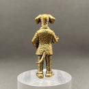 The Dog Drinking Coffee Brass Crafts Desktop Ornaments