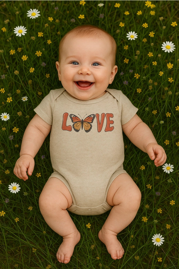 Love Is Like A Butterfly Monarch Onesie