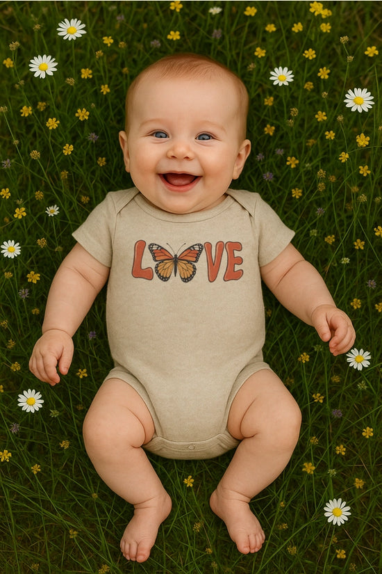 Love Is Like A Butterfly Monarch Onesie