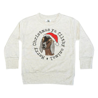 Filthy Animal Christmas Goat Long Sleeve Shirt Country Kids