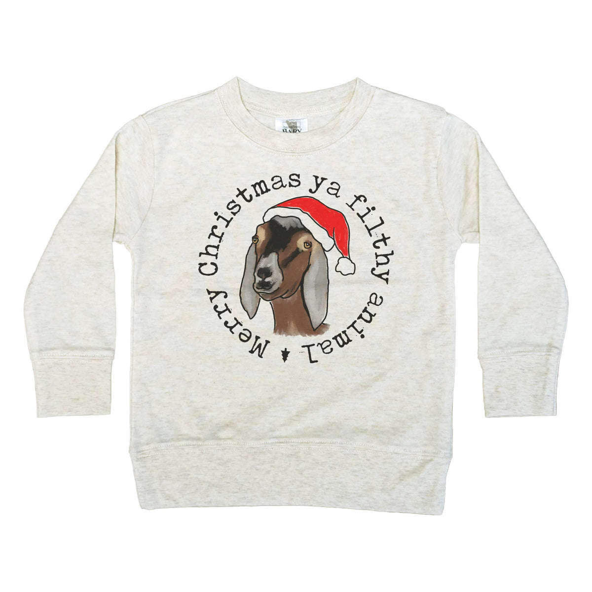 Filthy Animal Christmas Goat Long Sleeve Shirt Country Kids