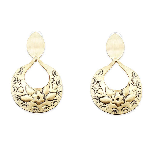 Blooms of the Crescent Moon Earrings