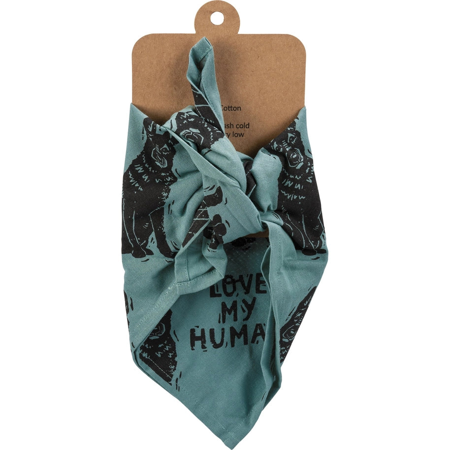 Shepherd/Love My Human Large Pet Bandana