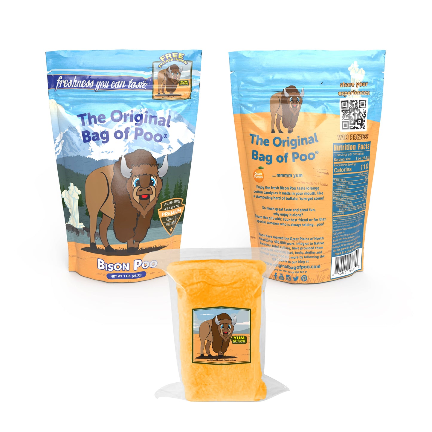The Original Bag of Poo® (Bison Cotton Candy Poo)