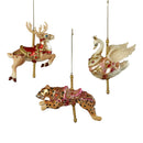 Carousel Glass Christmas Ornament