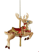 Carousel Glass Christmas Ornament