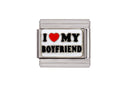 I Heart My Boyfriend Italian Charm