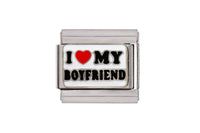 I Heart My Boyfriend Italian Charm