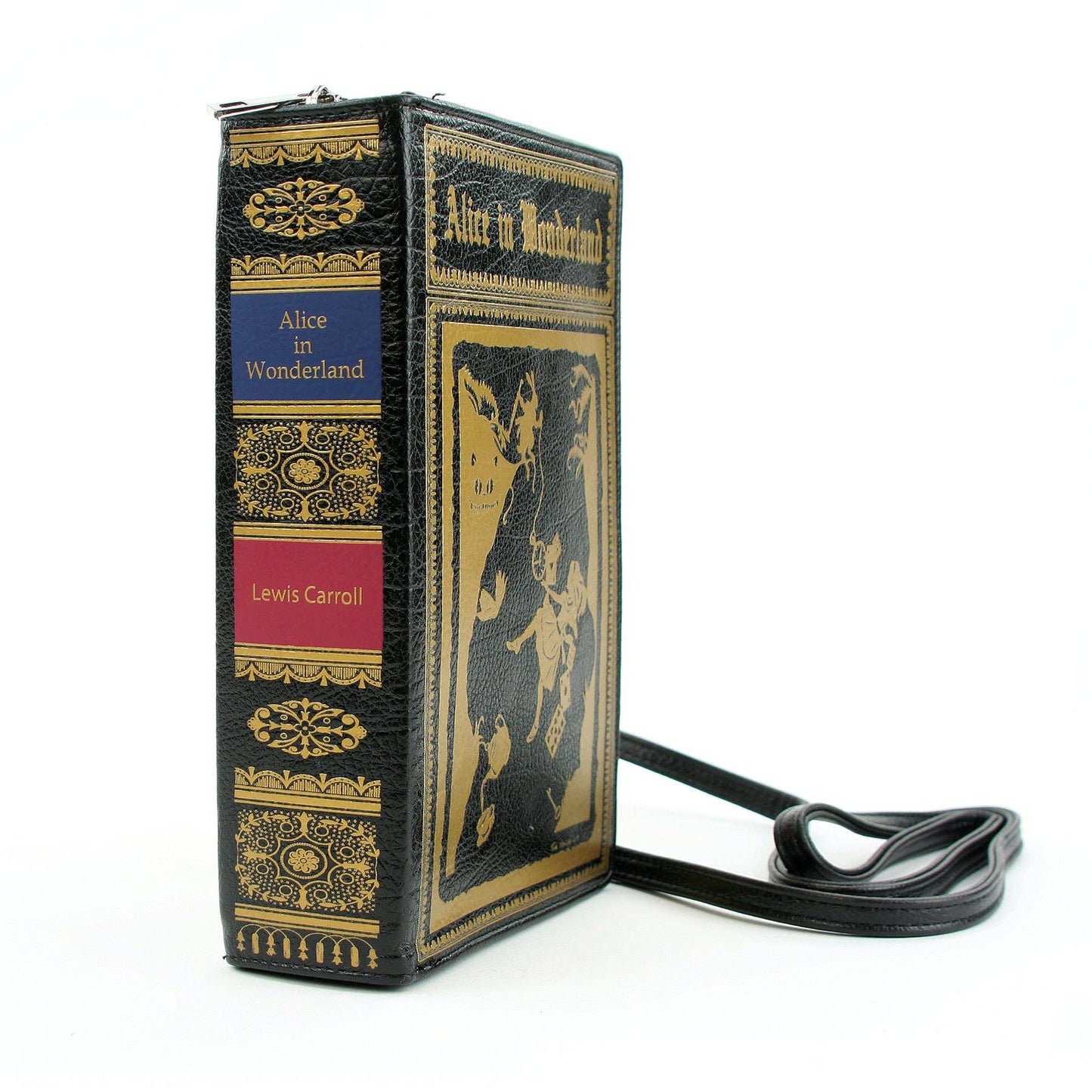 Alice in Wonderland Book Clutch Cross Body Bag in Vinyl