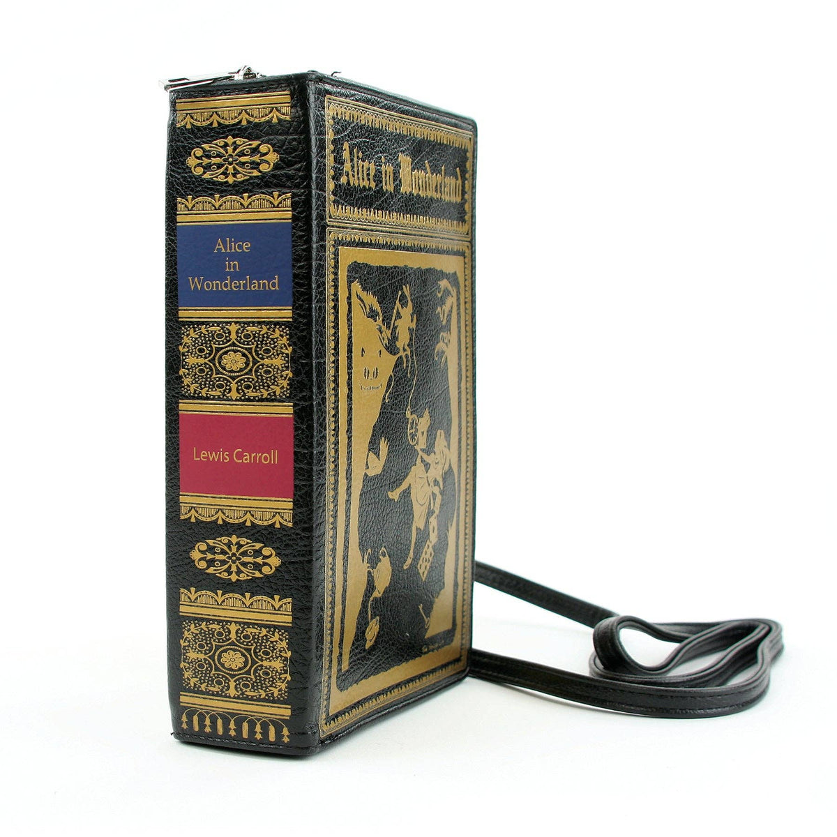 Alice in Wonderland Book Clutch Cross Body Bag in Vinyl