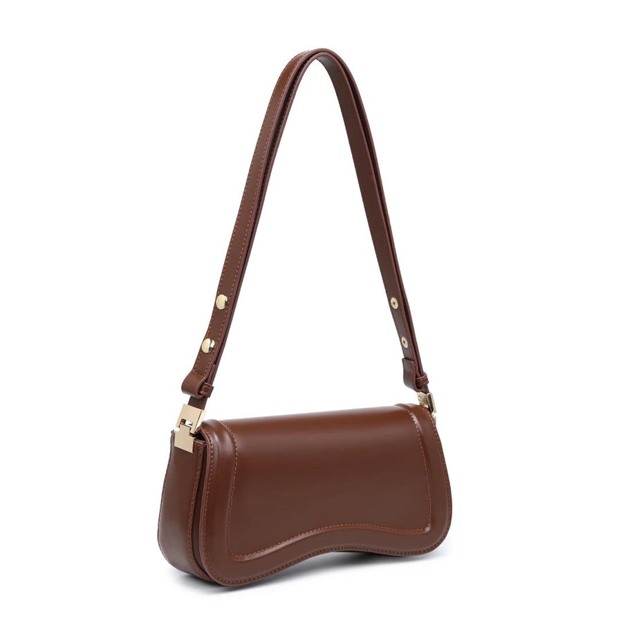 Wave Front Baguette Shoulder Bag