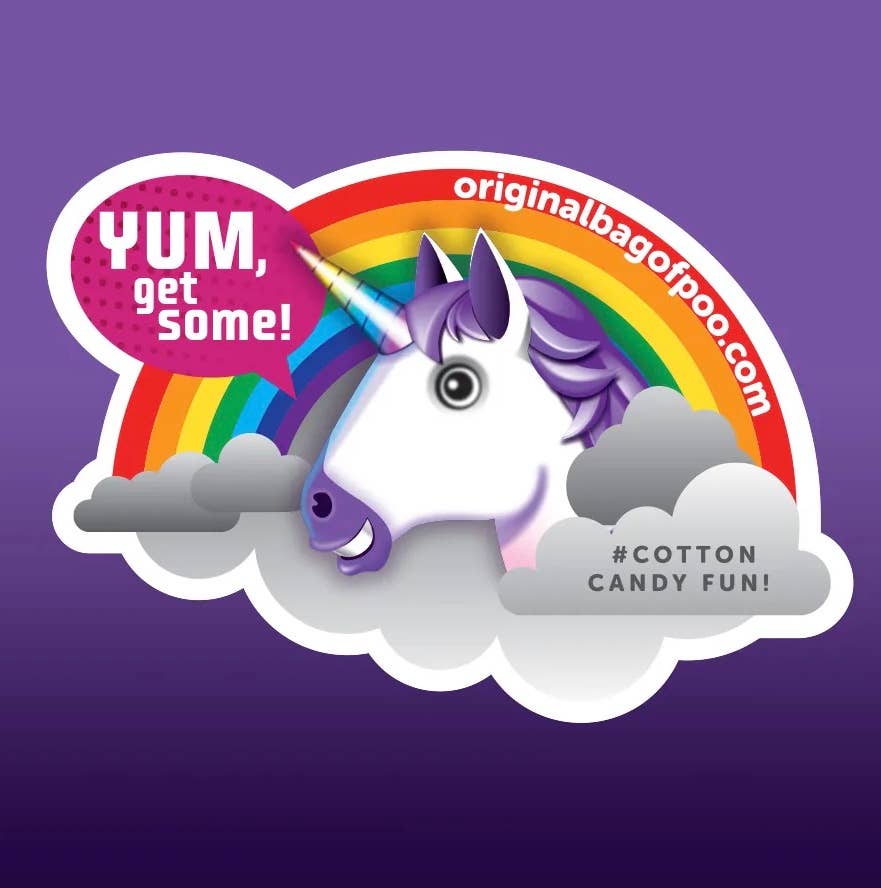 The Original Bag of Poo (Unicorn Cotton Candy Poo)
