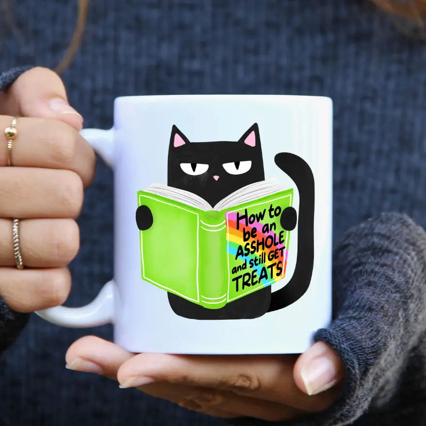 Salty Cat How To Get Treats Ceramic Mug