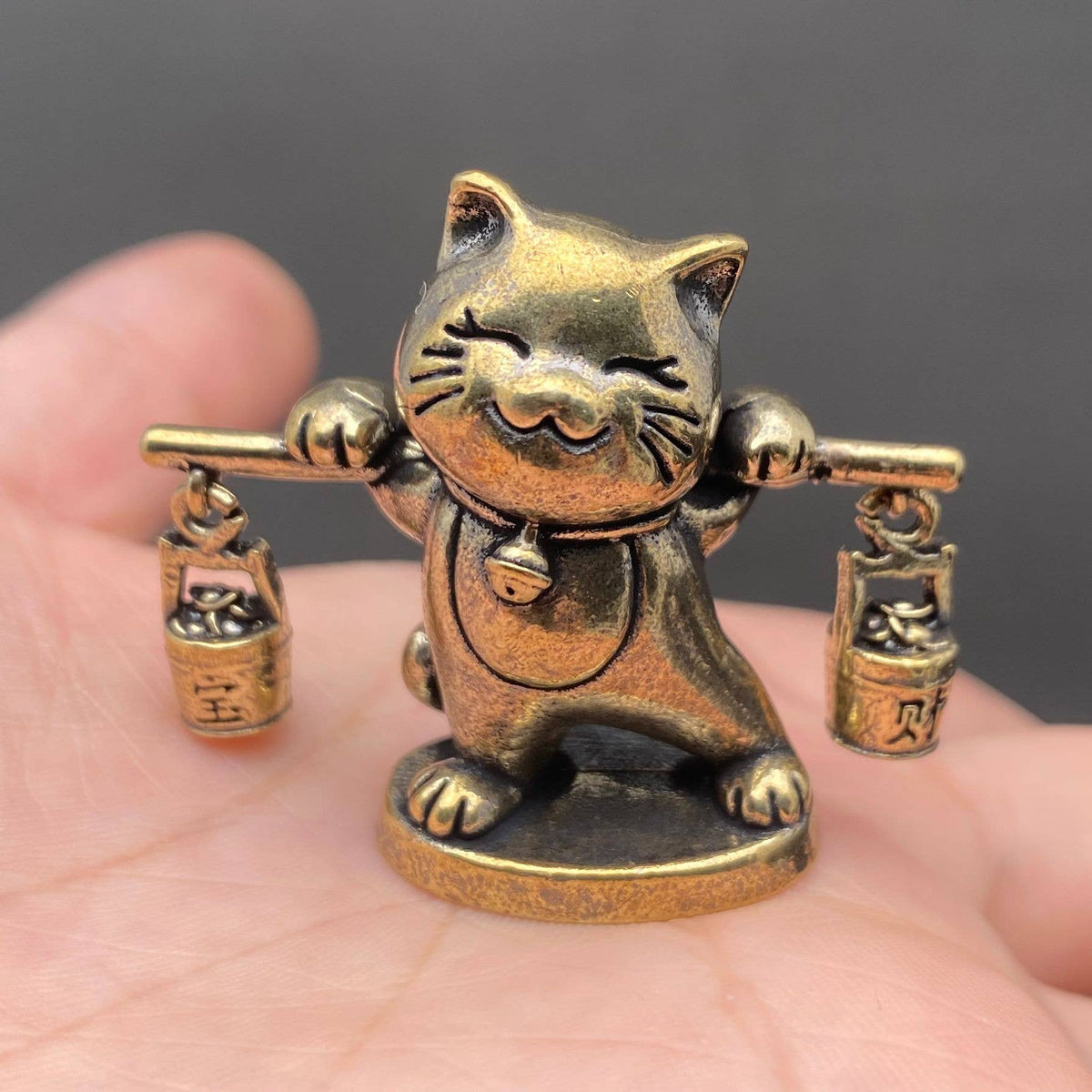 Brass Treasure Cat Crafts Decoration Desktop Ornaments