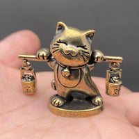 Brass Treasure Cat Crafts Decoration Desktop Ornaments