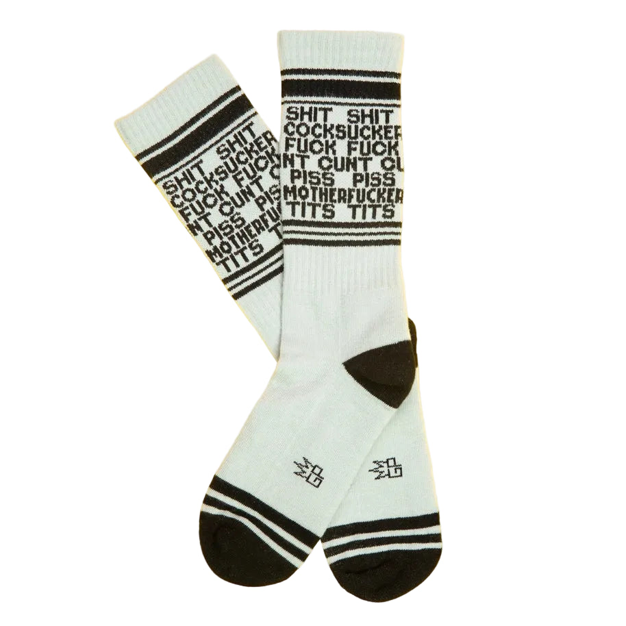 Dirty Words Gym Crew Socks