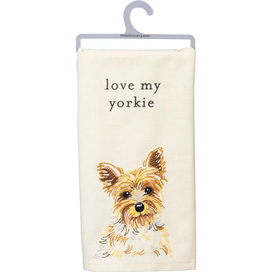 Love My Yorkie Kitchen Towel