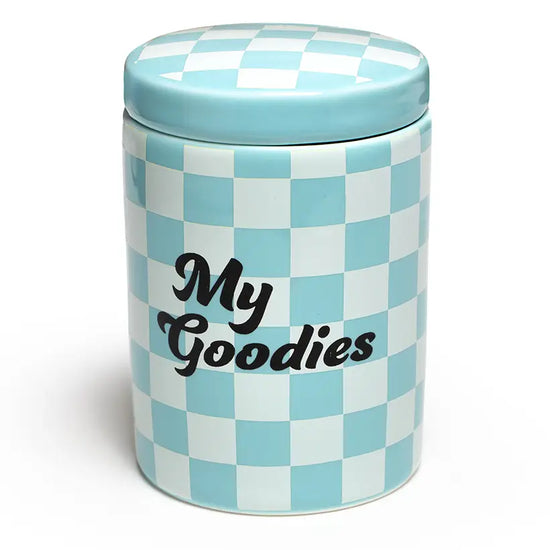 Ceramic Stash Box w/ Lid "My Goodies"