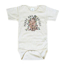 Merry & Bright Cute Pig Country Christmas Baby Bodysuit