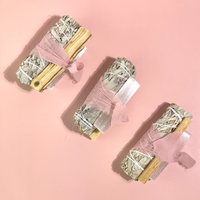 White Sage Protection Bundle with Selenite and Palo Santo Pink Chiffon