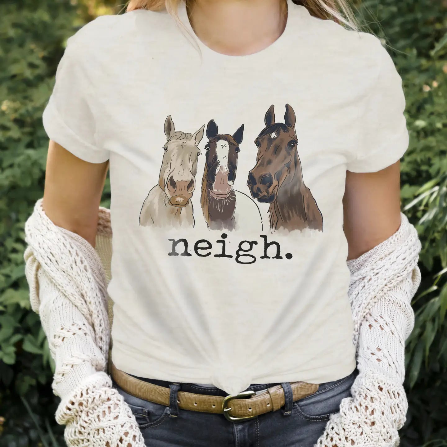 "Neigh" Horse Tee