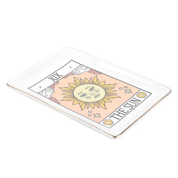 The Sun Tarot Card Ceramic Tray