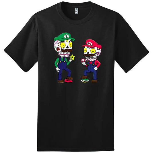 Mario and Luigi Day of the Dead T-Shirt