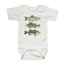 Three Fish Summer Baby Bodysuit Outdoor Clothes Fishing Kid