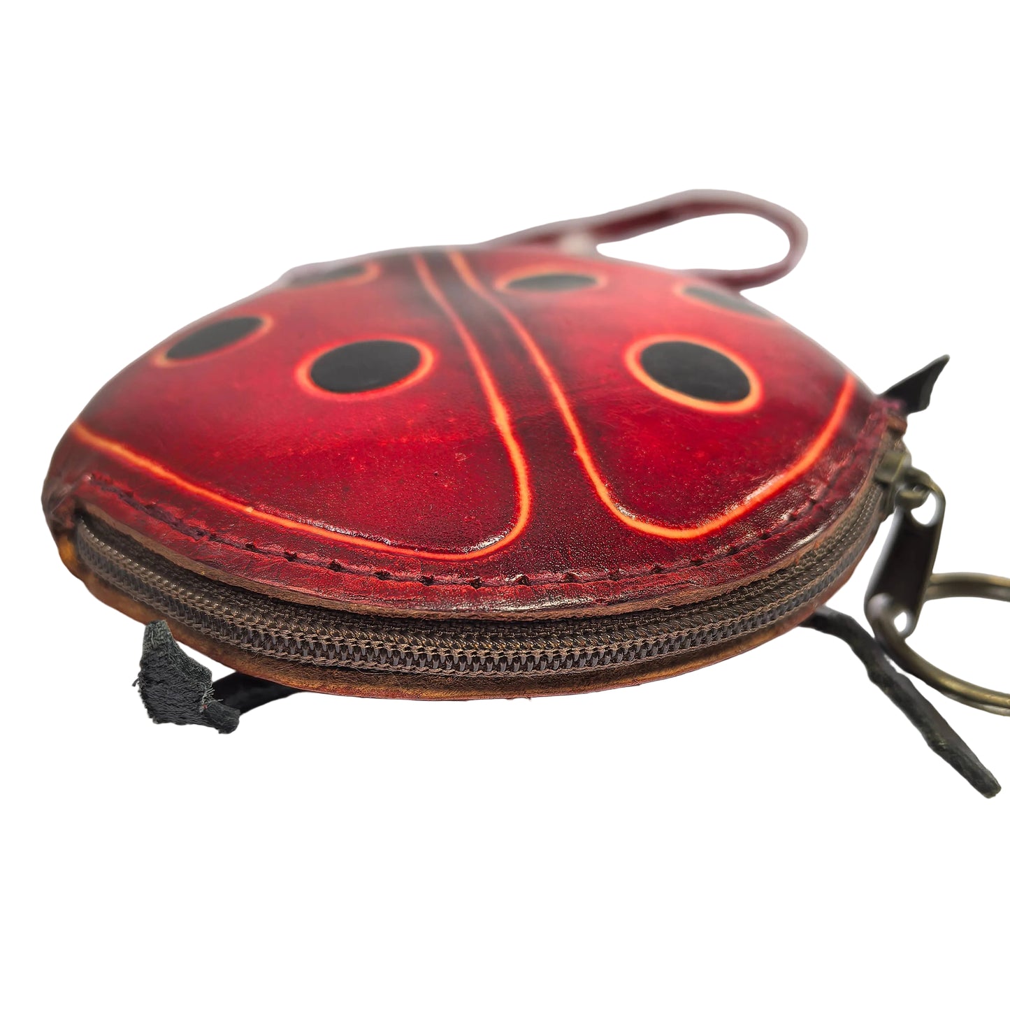 Ladybug Wristlet Leather Coin Purse Wallet
