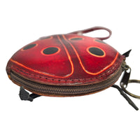 Ladybug Wristlet Leather Coin Purse Wallet