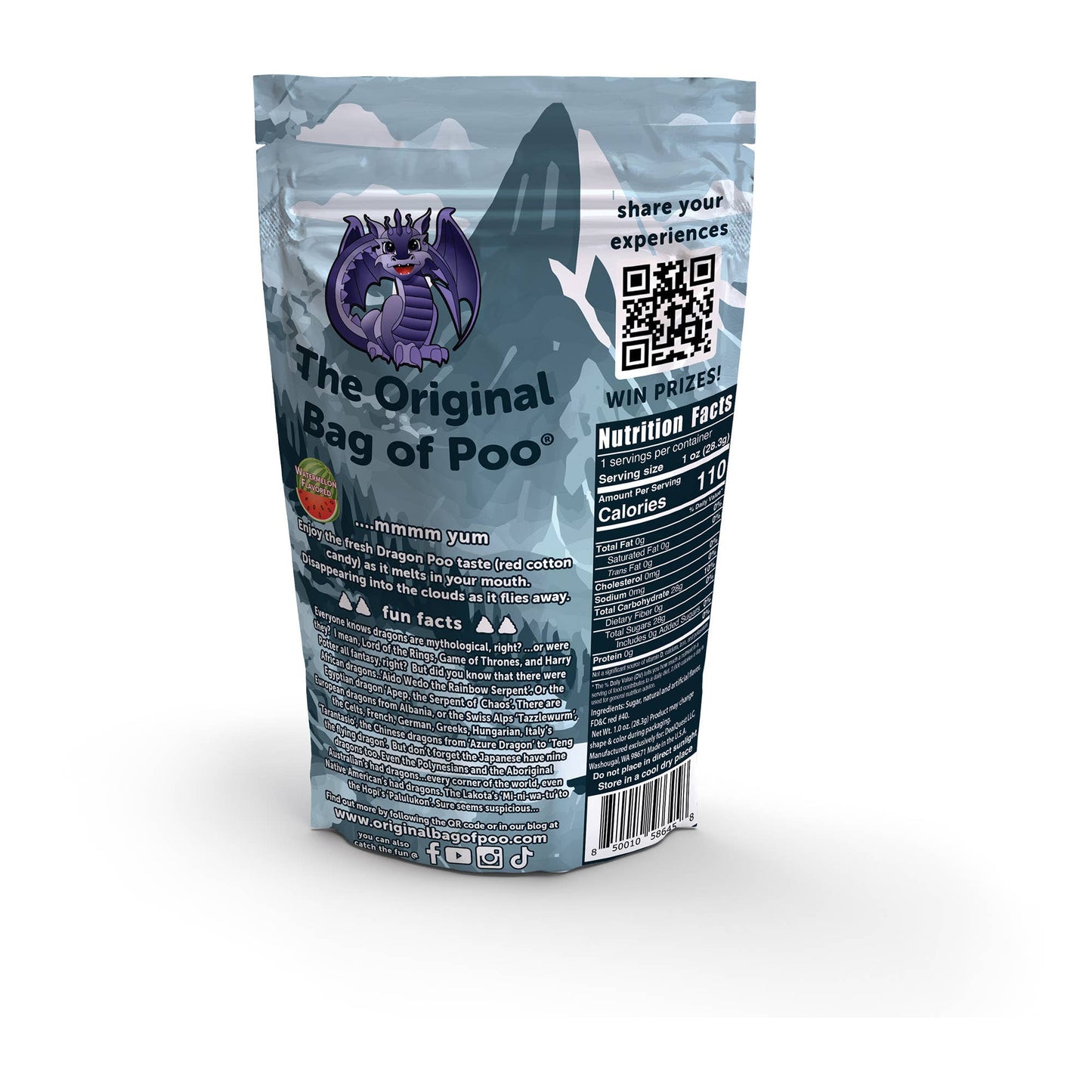 The Original Bag of Poo® (Dragon Cotton Candy Poo)