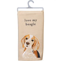 Love My Beagle Kitchen Towel